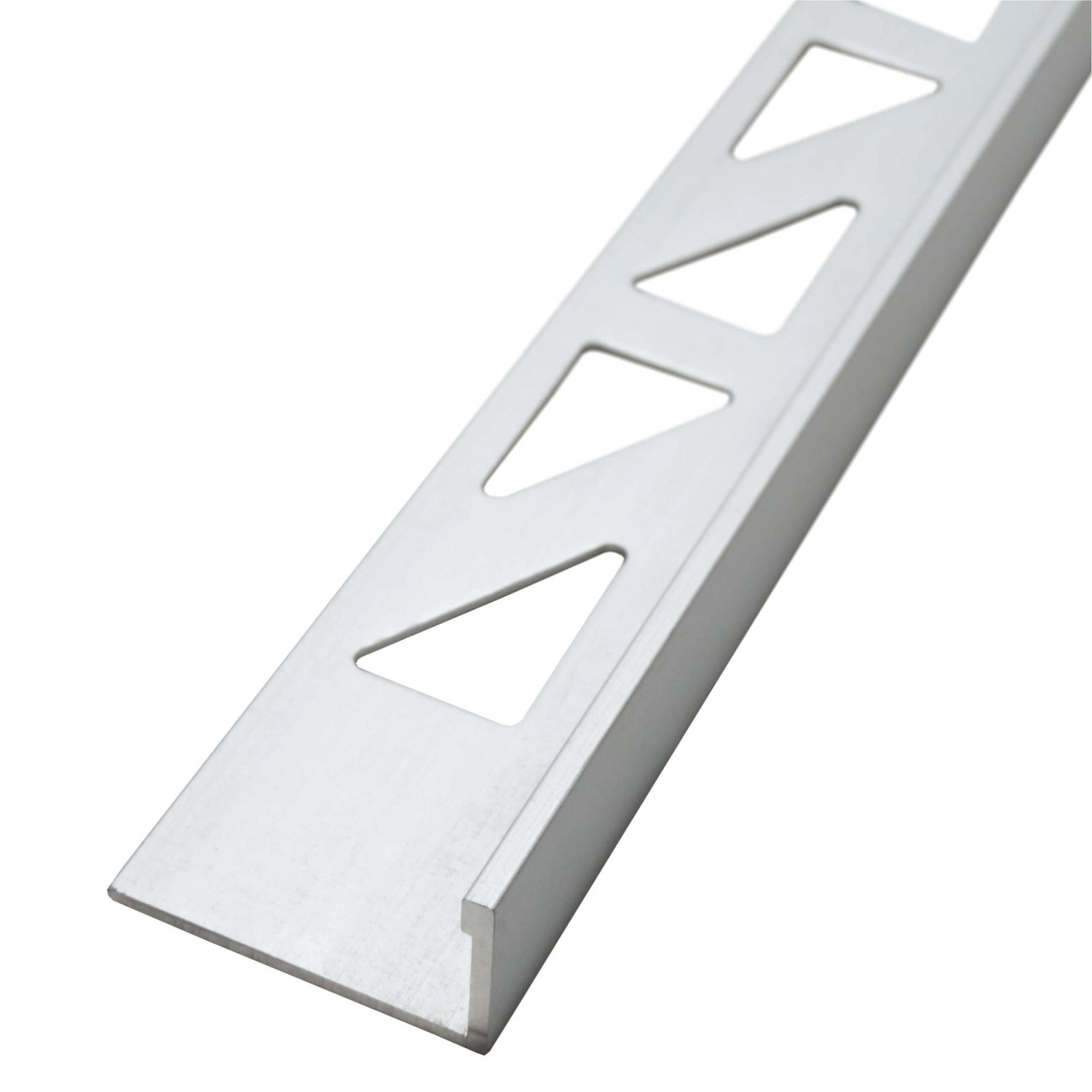 Dalsys Fliesenschiene Aluminium 2,5m x 125mm Winkelprofil Chrom günstig online kaufen