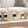 vidaXL Couchtisch Sonoma-Eiche mit Stauraum, Holzwerkstoff, 89,5x48x30 cm.