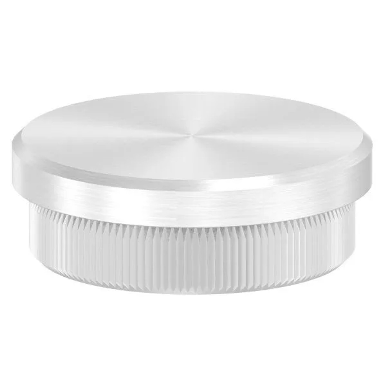 FeNau Einsteckkappe V2A Edelstahl Für Rohr Ø 38,0x2,0 mm Flach Zum Einschlagen