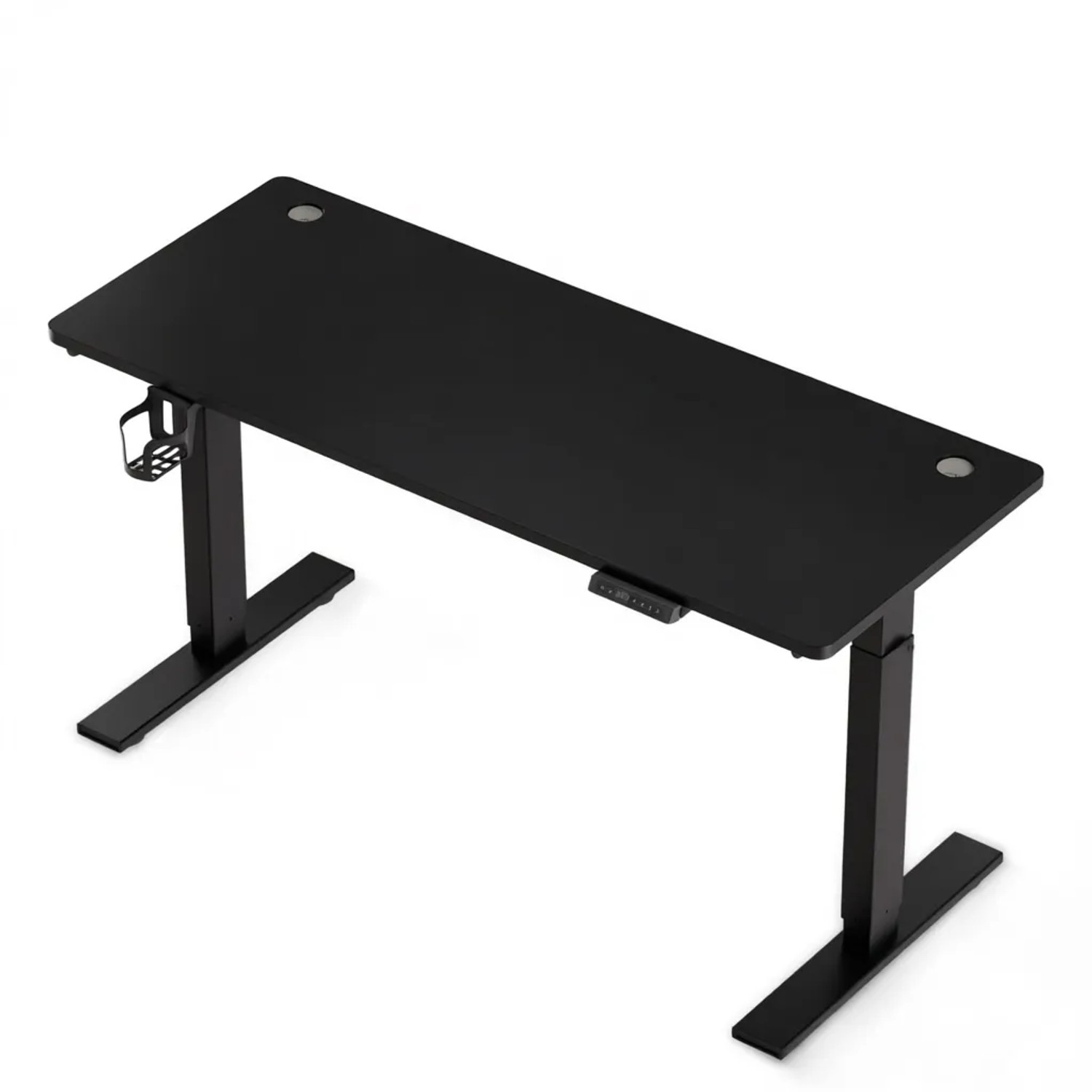 HOMAVO Elektrisch Höhenverstellbarer Schreibtisch 140x70cm mit USB/Typ C Ladestation Memory Funktion Anti Kollisions System