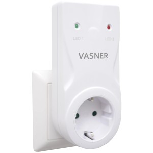 Vasner Funk-Steckdosenempfänger VAP für Infrarotheizung Thermostat Set, weiße Ausführung.