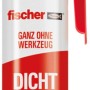 Fischer Dicht Kleber 200ml Kartusche, rot-weiß, zum Kleben und Abdichten im Innen- und Außenbereich.