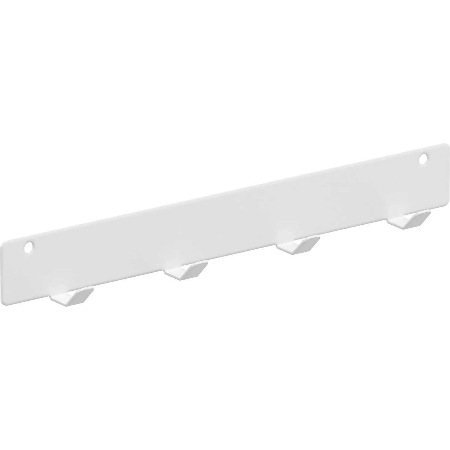 Vauth-Sagel Hakenleiste Add Hook Leiste mit Haken 4-fach 327 mm Seitlich Stahl Weiß