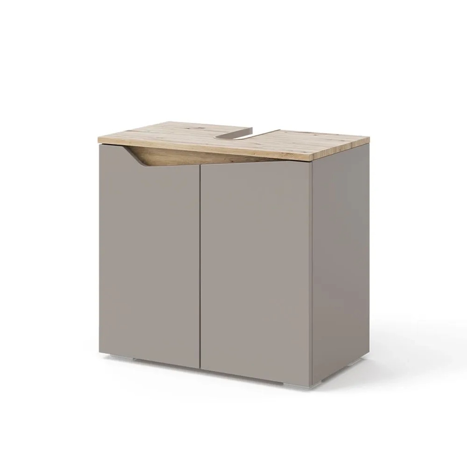 Vicco Waschbeckenunterschrank Marelle Greige 60 x 58 mit 2 Türen