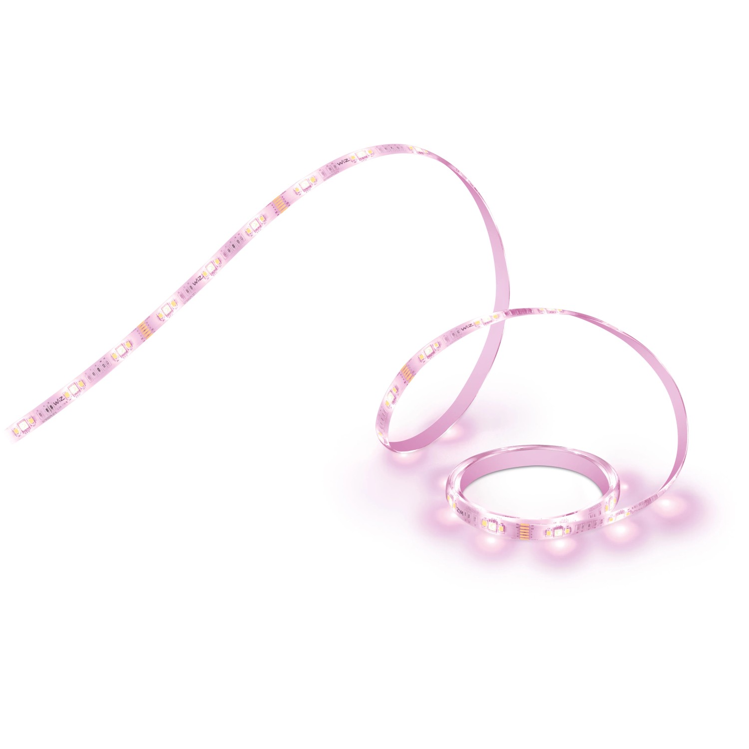 Flexibler WiZ LED Strip mit Farbwechsel, 1600 Lumen, für smarte Beleuchtung im Haus.