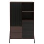 MCW Hochschrank O40 MDF Metall Melamin 138x79x40cm Walnuss-Optik_9