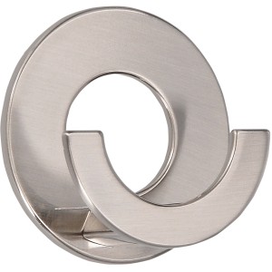 Siro Haken 2332, selbstklebend, aus Edelstahl in glänzender Optik. Garderobenhaken mit 2 Aufhängemöglichkeiten.