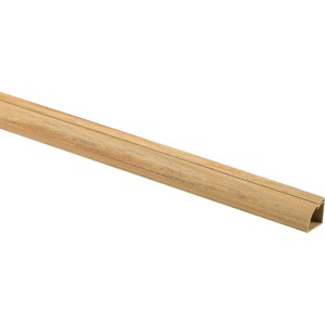 D-Line Kabelkanal 22x22 mm in Holzoptik, 2 m Länge zur dezenten Kabelverlegung.