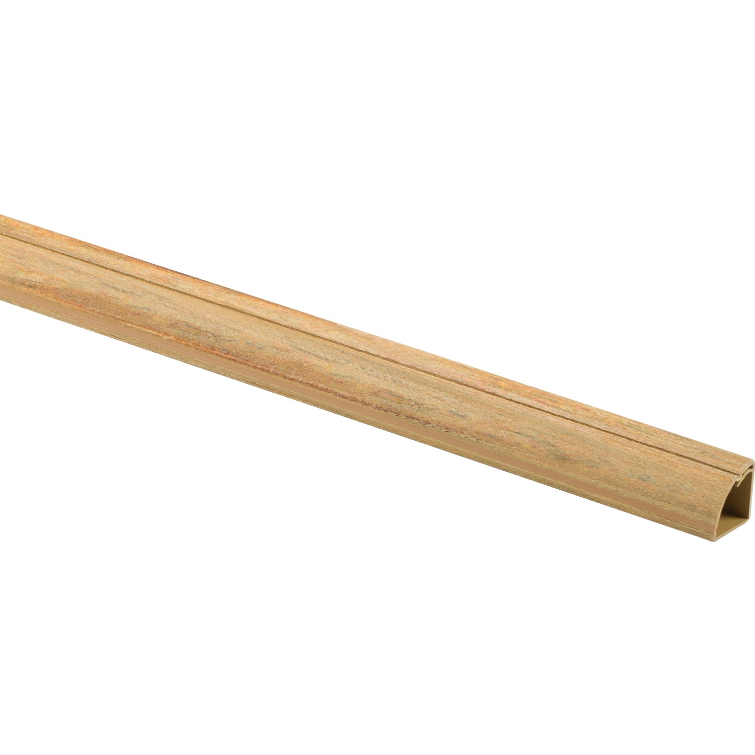 DLine Kabelkanal 22 mm x 22 mm Holzoptik mit echten Holzfasern 2 m