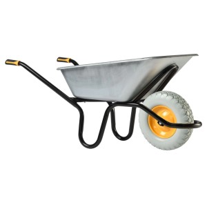 Haemmerlin Einrad-Schubkarre 120 l Muldenvolumen 250 kg Traglast Verzinkt