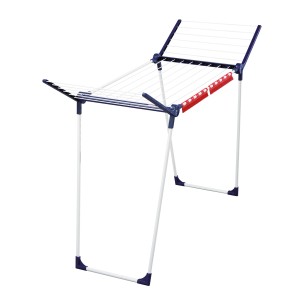 Leifheit Wäscheständer Pegasus 150 Solid Slim, schmaler Flügelwäscheständer mit 15 m Trockenlänge.