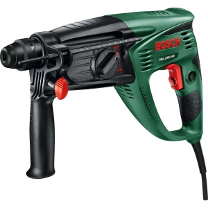 Bosch Bohrhammer PBH 2800 RE (720 W) in Grün und Schwarz, ideal zum Bohren in Stein und Beton.