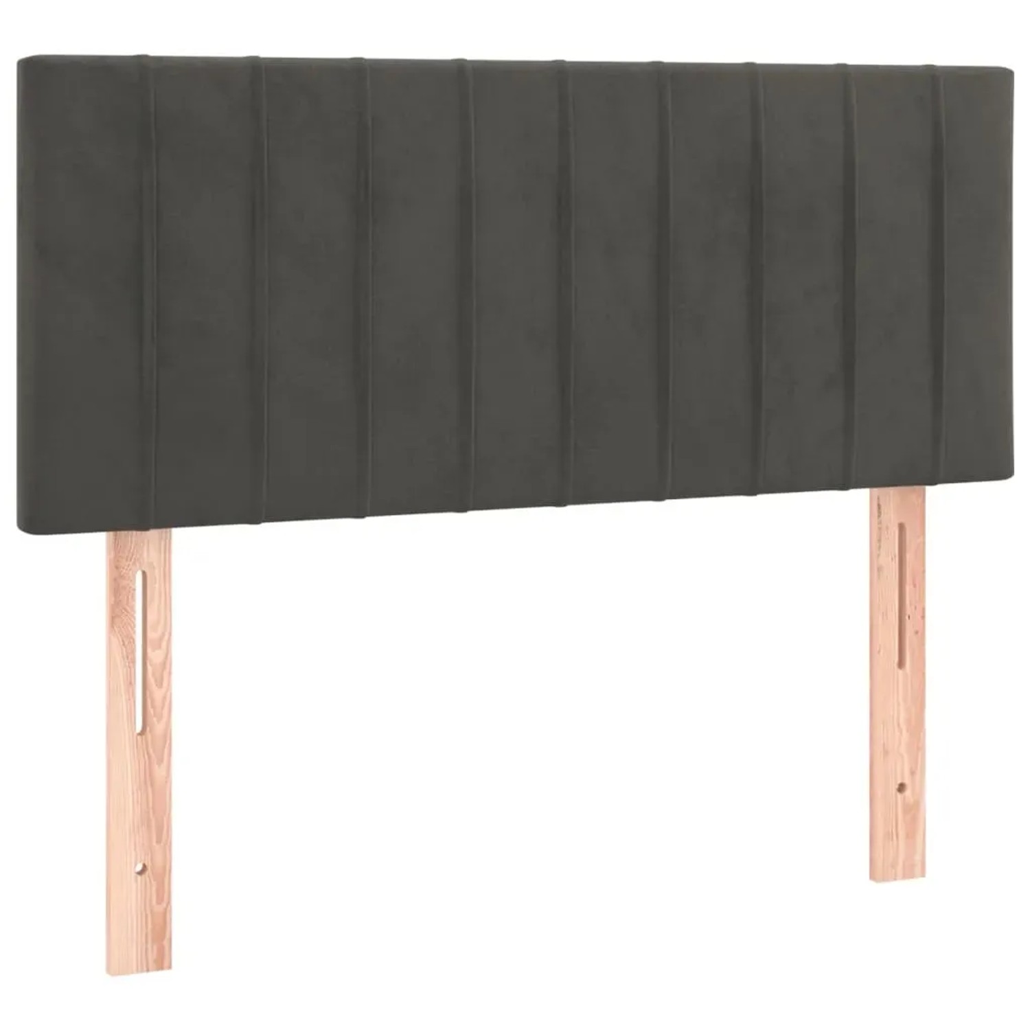 vidaXL LED Kopfteil Dunkelgrau 80x5x78/88 cm Samt 3121881