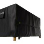 Schwarze Juskys Gartenmöbel Abdeckung CoverSafe Pro 150x90x75 cm für Gartentisch.