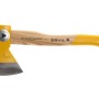 Ochsenkopf Forstbeil 235 E-0802 OX, 800 g, mit gelbem Kopf und Eschenholzstiel in Kuhfuß-Form.