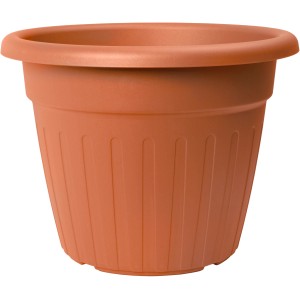 Florus Pflanztopf Sienna, Ø 47 cm, Terrakotta, aus recyceltem Kunststoff für Garten und Balkon.