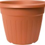 Florus Pflanztopf Sienna, Ø 47 cm, Terrakotta, aus recyceltem Kunststoff für Garten und Balkon.
