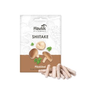 Hawlik Pilzbrut Myzel Dübelbrut Shiitake für Pilzzucht im Garten auf Holzstämmen