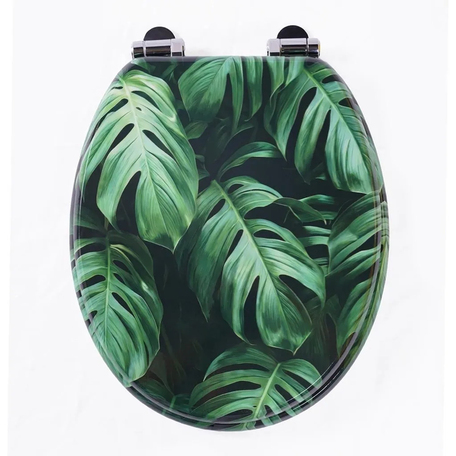 Sinobath WC-Sitz mit Absenk-Automatik Monstera Blättern