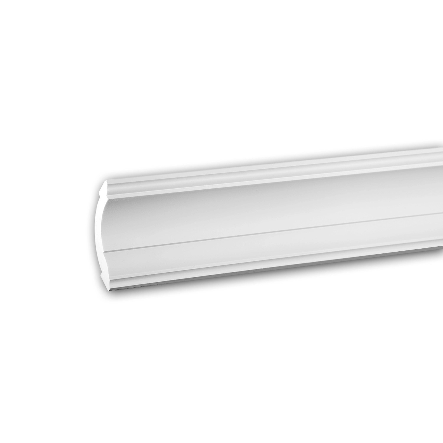 PROFHOME 150101 Eckleiste aus Polyurethan Deckenleiste Stuckleiste 2 m 200 cm x 6,9 cm x 6,8 cm Weiß