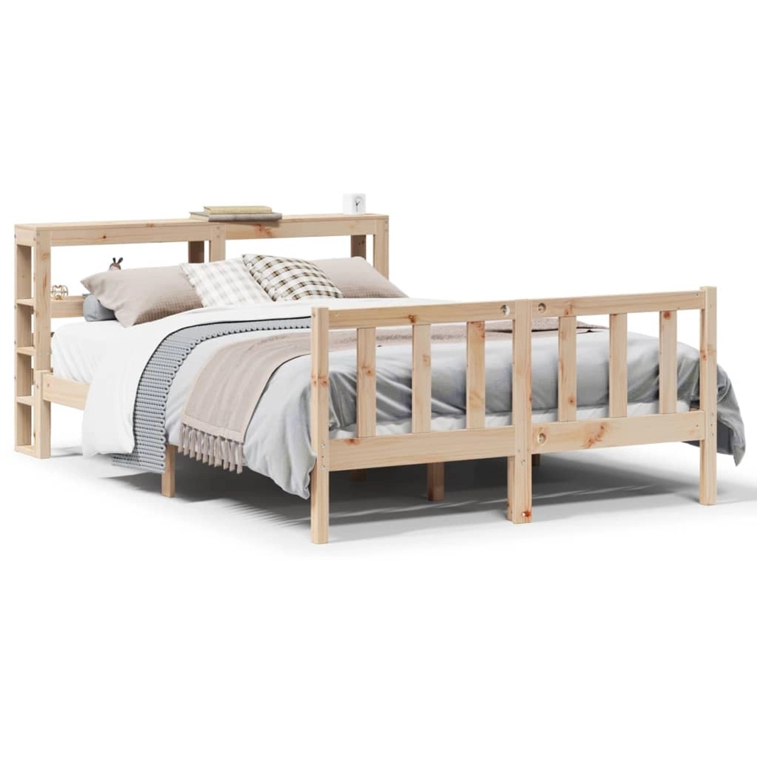 vidaXL Massivholzbett ohne Matratze 150x200 cm Kiefernholz 3305763 günstig online kaufen