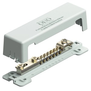 OBO Bettermann Potentialausgleichsschiene mit Kunststofffuß, Elektroinstallationsmaterial.