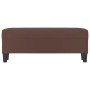 Braune vidaXL Sitzbank (100x35x41 cm) aus Kunstleder, ideal als Schuhbank.