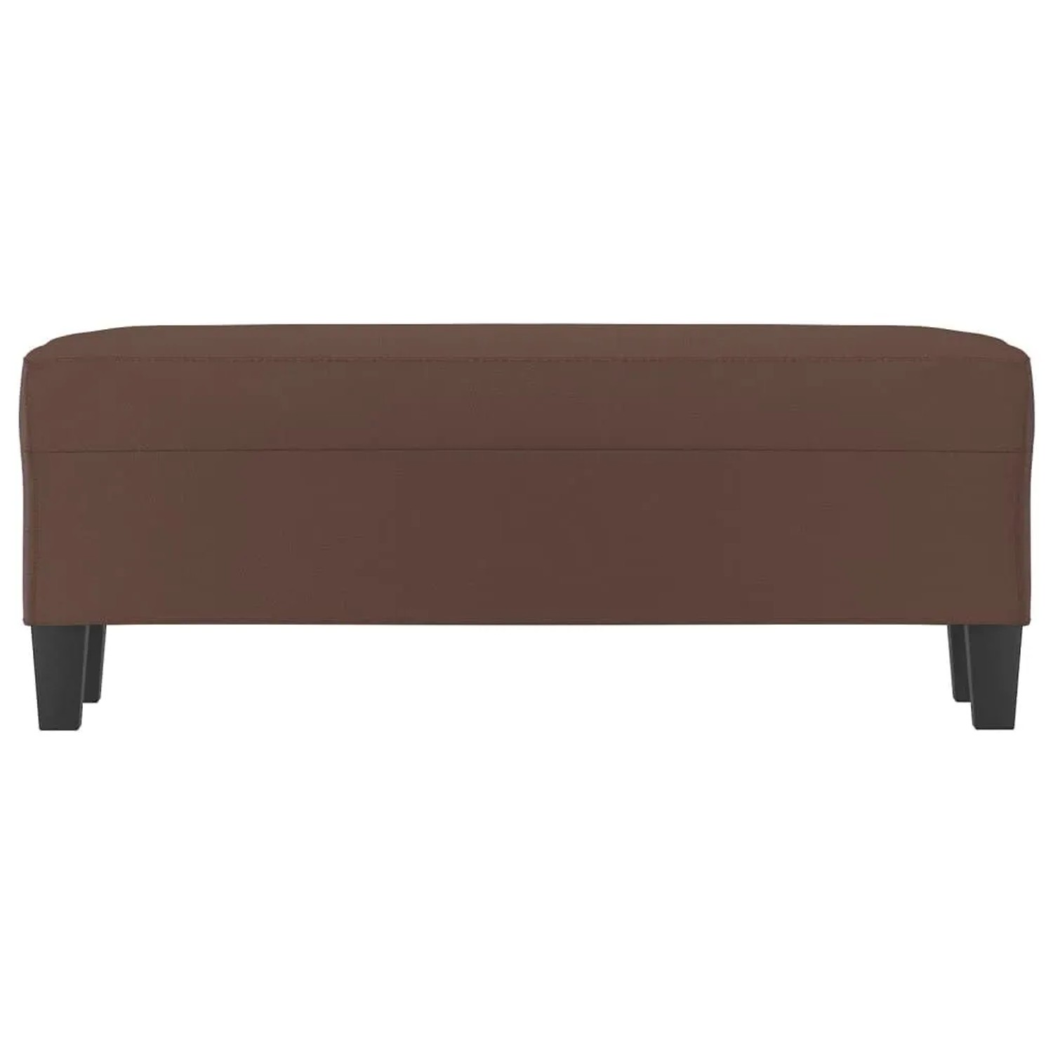 Braune vidaXL Sitzbank (100x35x41 cm) aus Kunstleder, ideal als Schuhbank.