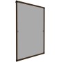Tectake Fliegengitter Mit Aluminiumrahmen  Für Fenster  Zuschneidbar Wetter  und Uv Beständig 100 x 120 cm 1 x 100 x 120 cm Braun