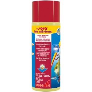 Sera Bio Nitrivec Aquarium Wasseraufbereiter, 500ml Flasche zur biologischen Wasserklärung.