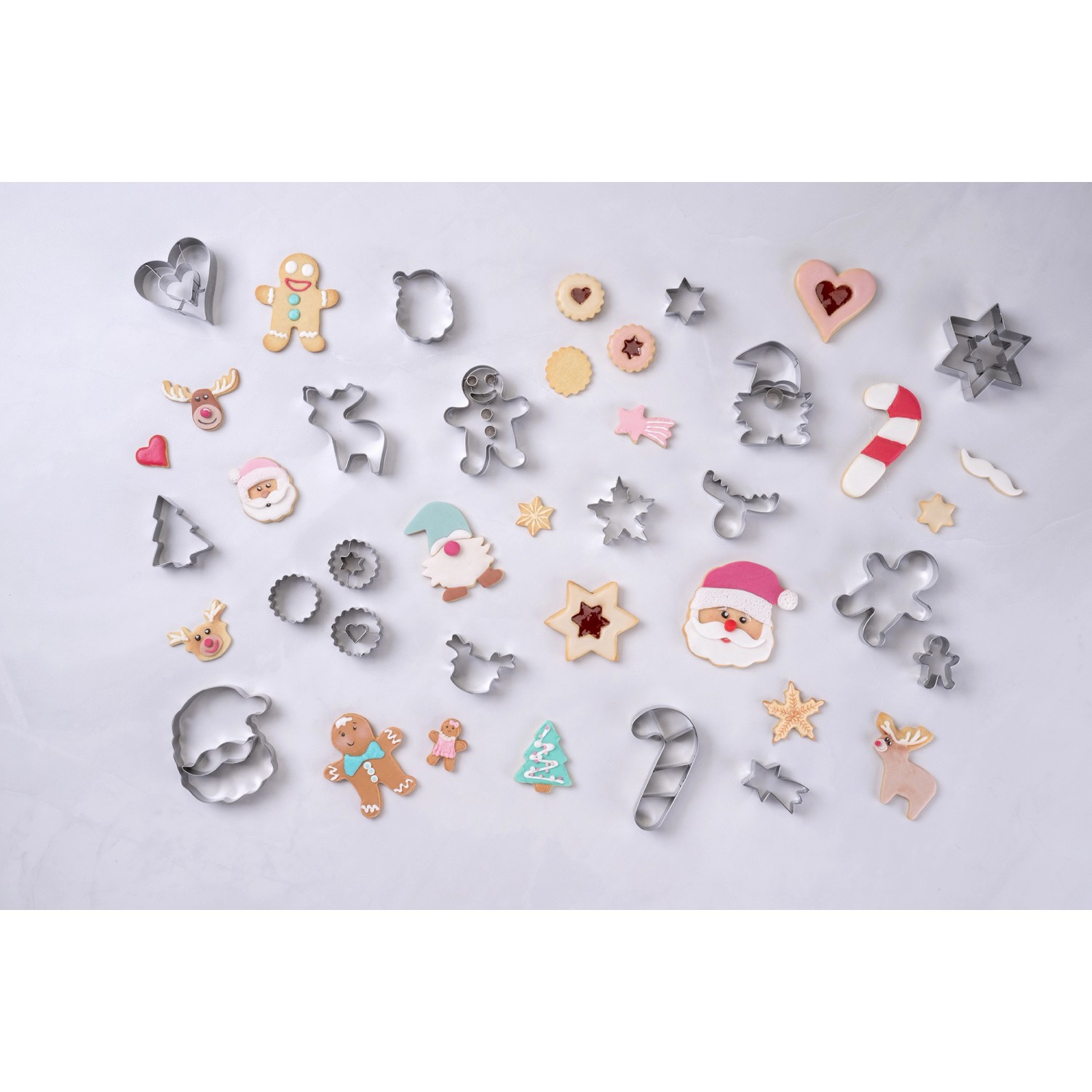 Zenker Teigschaber- und Ausstecher-Set Mehrfarbig 2-teilig 2-fach Sortiert_10