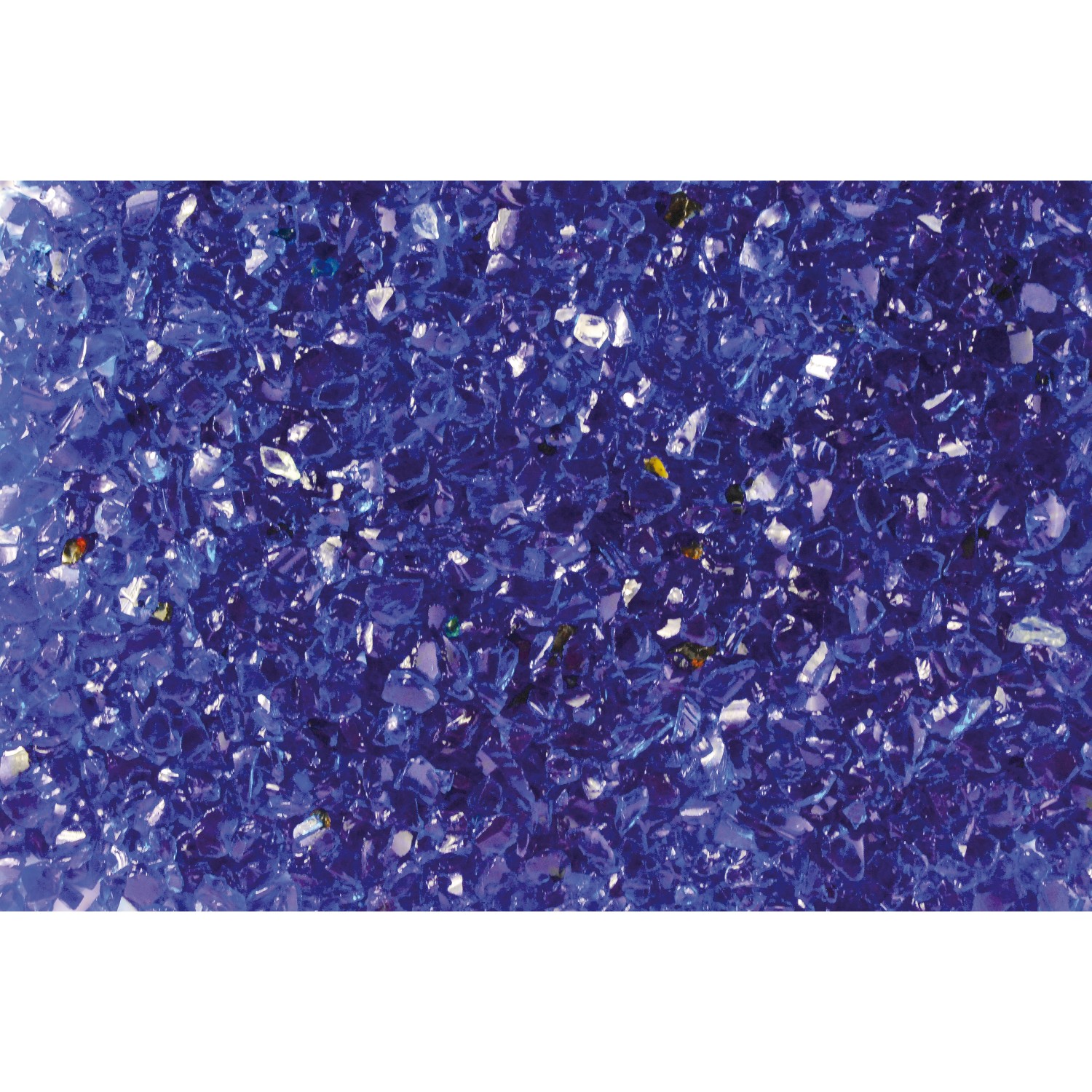 Glassplitt Blitz-Blau 4 - 8 mm 10 kg PE-Sack