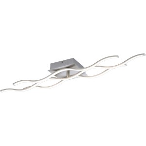 Moderne LED Deckenleuchte Lola smart-Wave mit RGB und CCT Funktion, steuerbar per App und Fernbedienung.