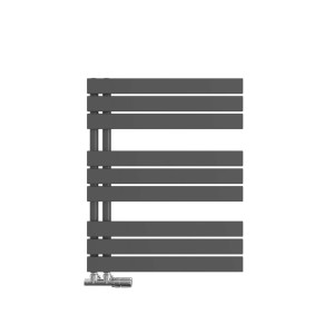Emke Badheizkörper, 76x60cm, anthrazit, Handtuchwärmer für Badezimmer.