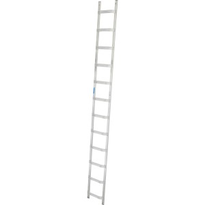 Krause Dachleiter mit 12 Sprossen aus Aluminium, geeignet für Dacharbeiten.