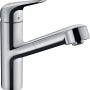 Hansgrohe Einhebel-Küchenmischer M427-H150 Chrom mit Ausziehauslauf.