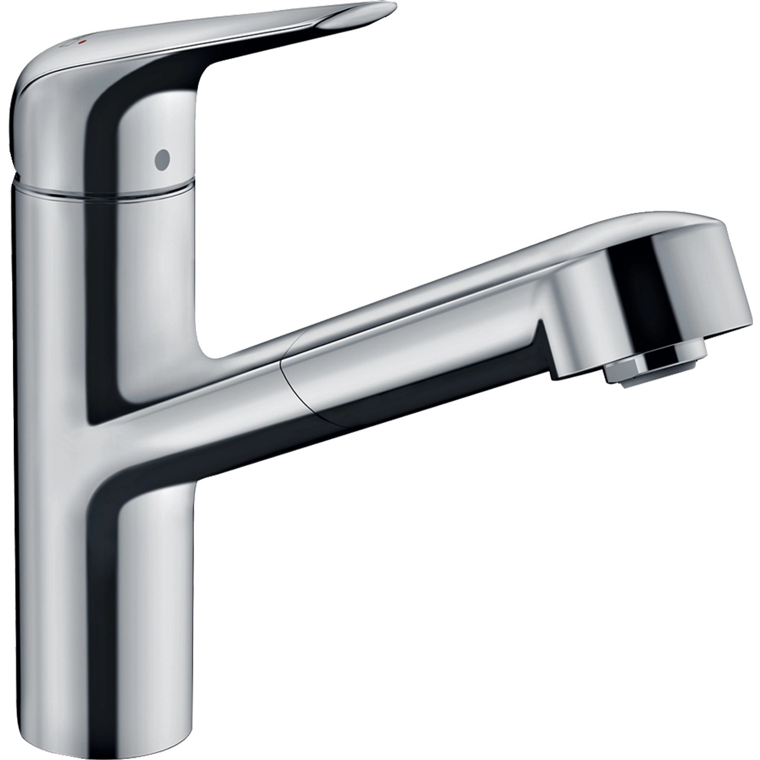 Hansgrohe Einhebel-Küchenmischer mit Ausziehauslauf M427-H150 Chrom