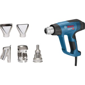 Bosch Professional Heißluftgebläse GHG 23-66 mit Düsen-Set im Koffer.