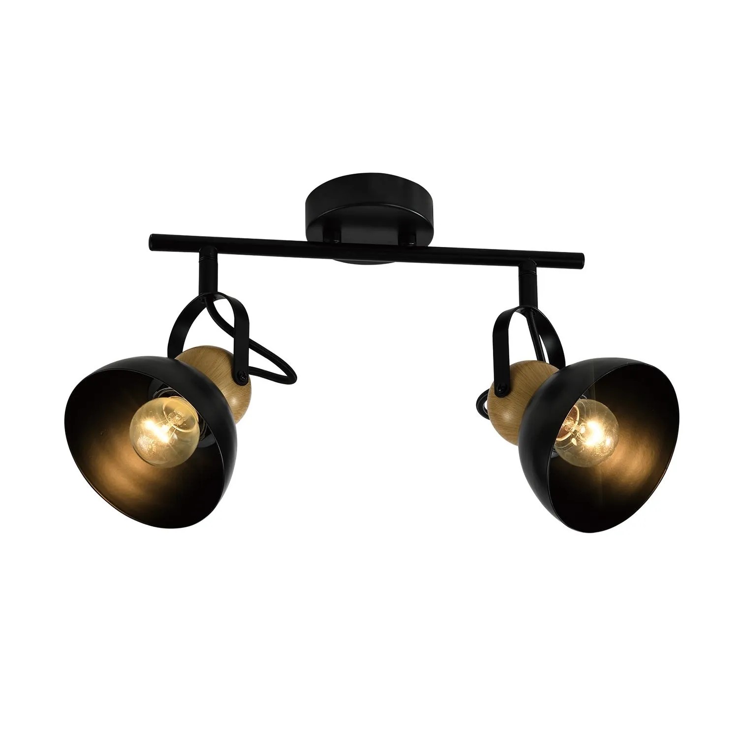 NETTLIFE Deckenstrahler aus Metal L33Schwarz