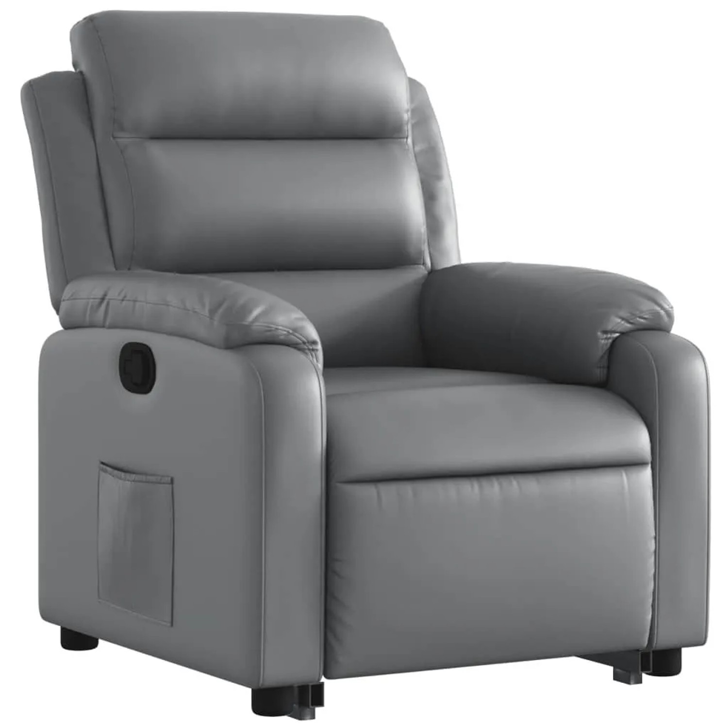 vidaXL Relaxsessel mit Aufstehhilfe Grau Kunstleder 3205045_4