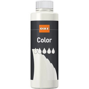 OBI Color Voll- und Abtönfarbe Weiß, 500ml Flasche, matte Farbe.