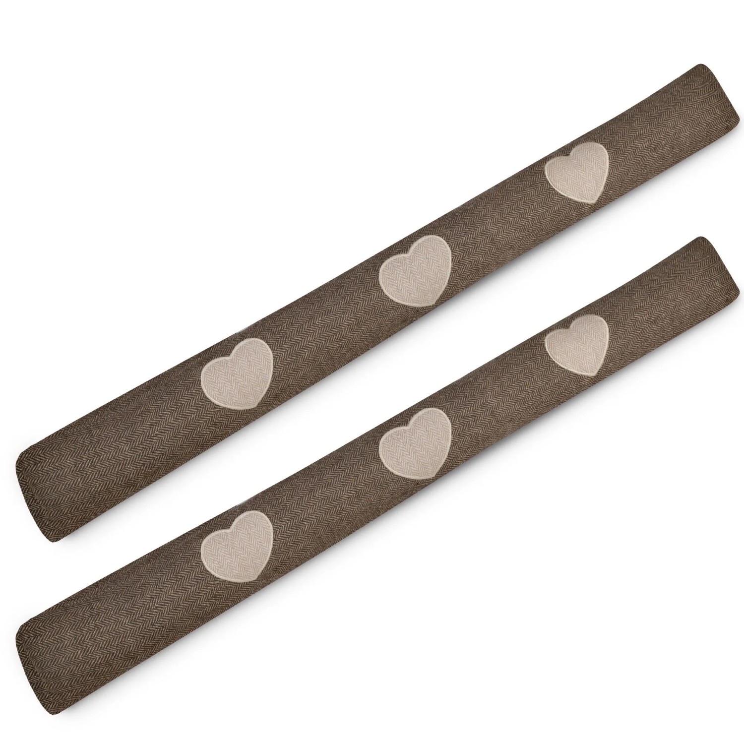 Beautissu Tuuli HR Zugluftstopper 8x120cm Braun 2tlg günstig online kaufen