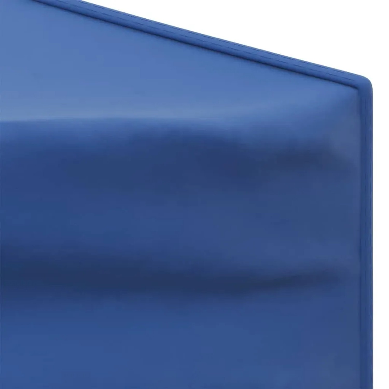 Detailansicht: Blaues Partyzelt, wasserabweisend, 3x6 m. Ideal für Gartenpartys.