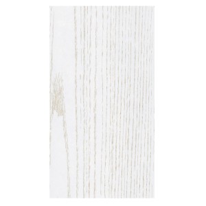 Detailaufnahme: Kronoflooring Decken- und Wandpaneel Esche Weiß, Holzmaserung sichtbar.