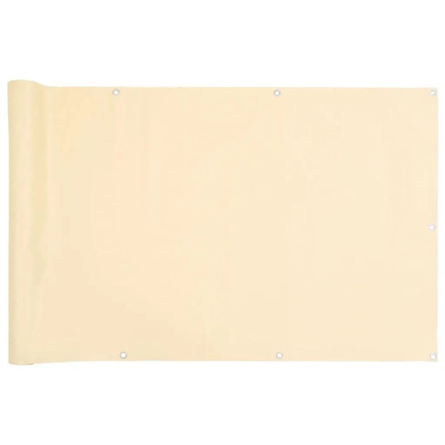 vidaXL Balkon-Sichtschutz Creme 300x90 cm PVC 4005444 günstig online kaufen