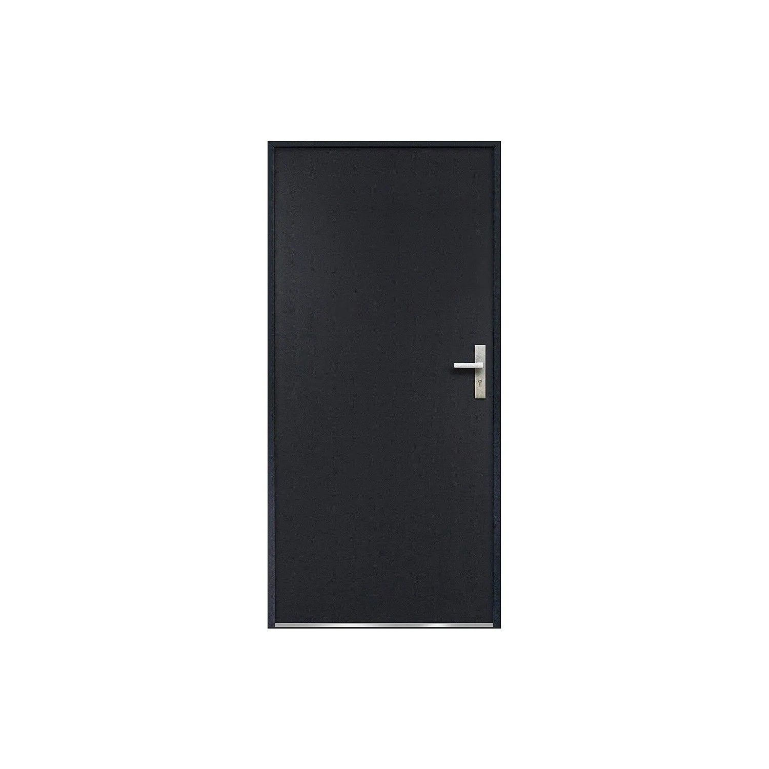 Vente-unique Haustür Agueda Anthrazitgrau 95.1 cm