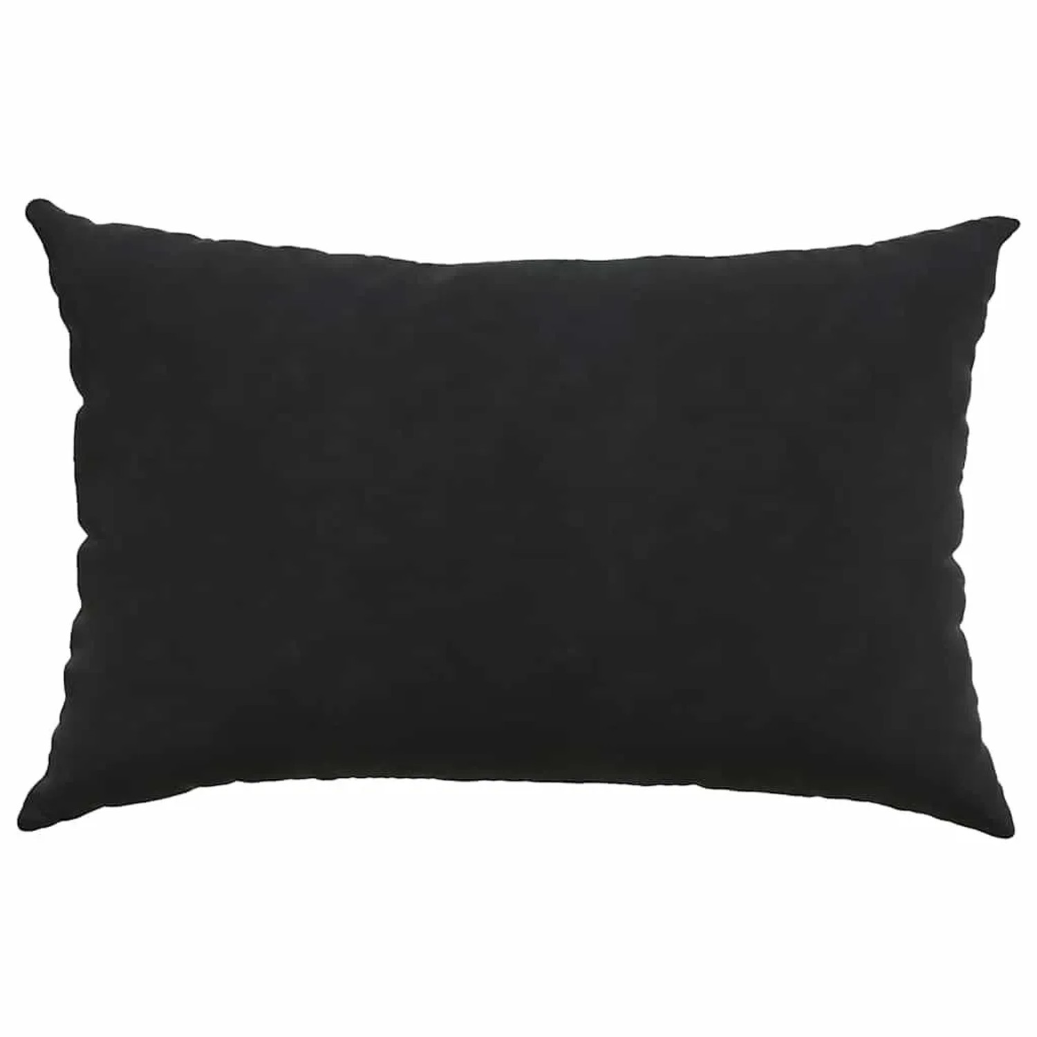 Schwarzes vidaXL Sofakissen (60x40 cm) aus Cordstoff. Dekokissen für Wohnzimmer und Schlafzimmer.