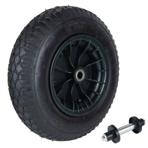 TRUTZHOLM Schubkarrenrad 4.80  4.00-8 Luftbereifung Ersatzrad mit Achse
