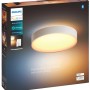 Verpackung der Philips Hue Deckenleuchte Devere M, weiße LED Deckenlampe mit Dimmer.