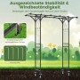 Costway Rosenbogen aus Metall, ideal als Rankhilfe für Kletterpflanzen im Garten.